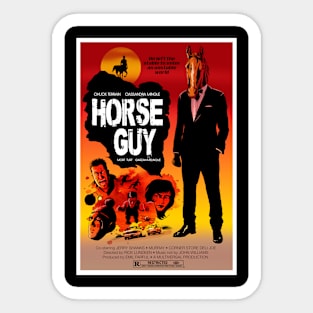 Horse Guy Movie Poster Sticker